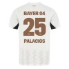 Officiële Voetbalshirt Bayer 04 Leverkusen Exequiel Palacios 25 Uit 2024-25 - Heren